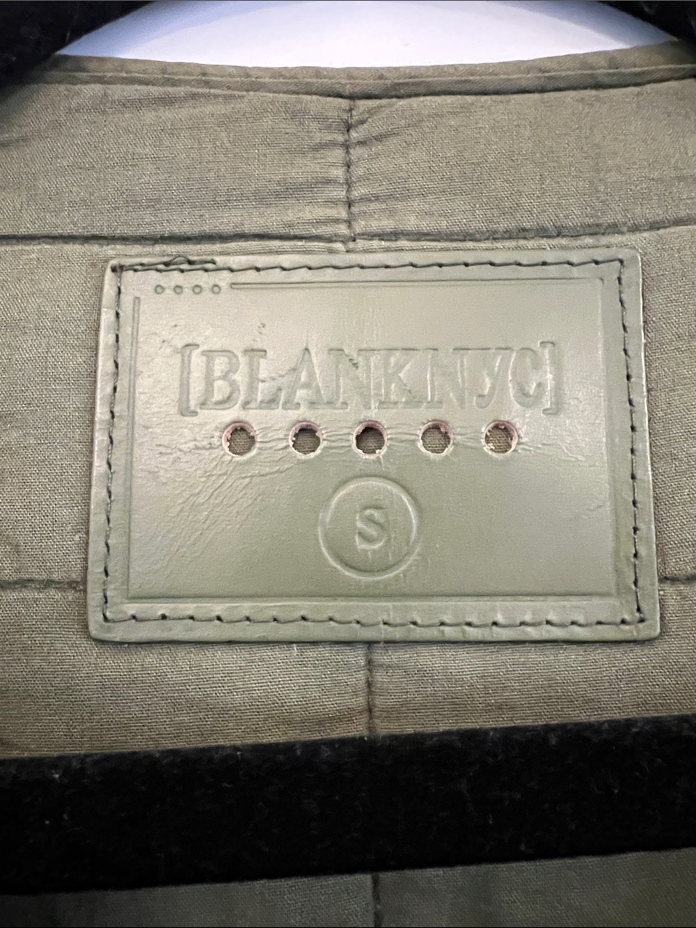 Blank NYC Olive Green Quilted Puffer Jacket - Picture 2 of 4